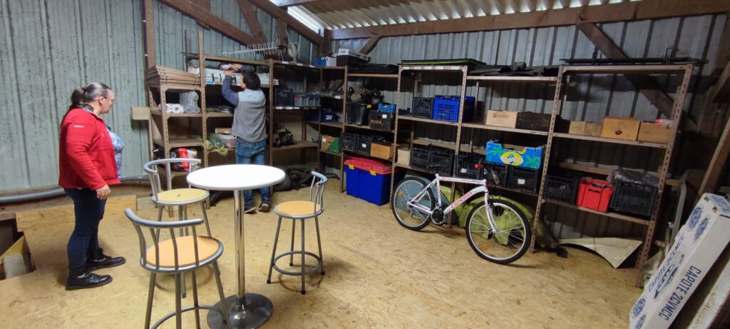 enménagement local vue mezzanine